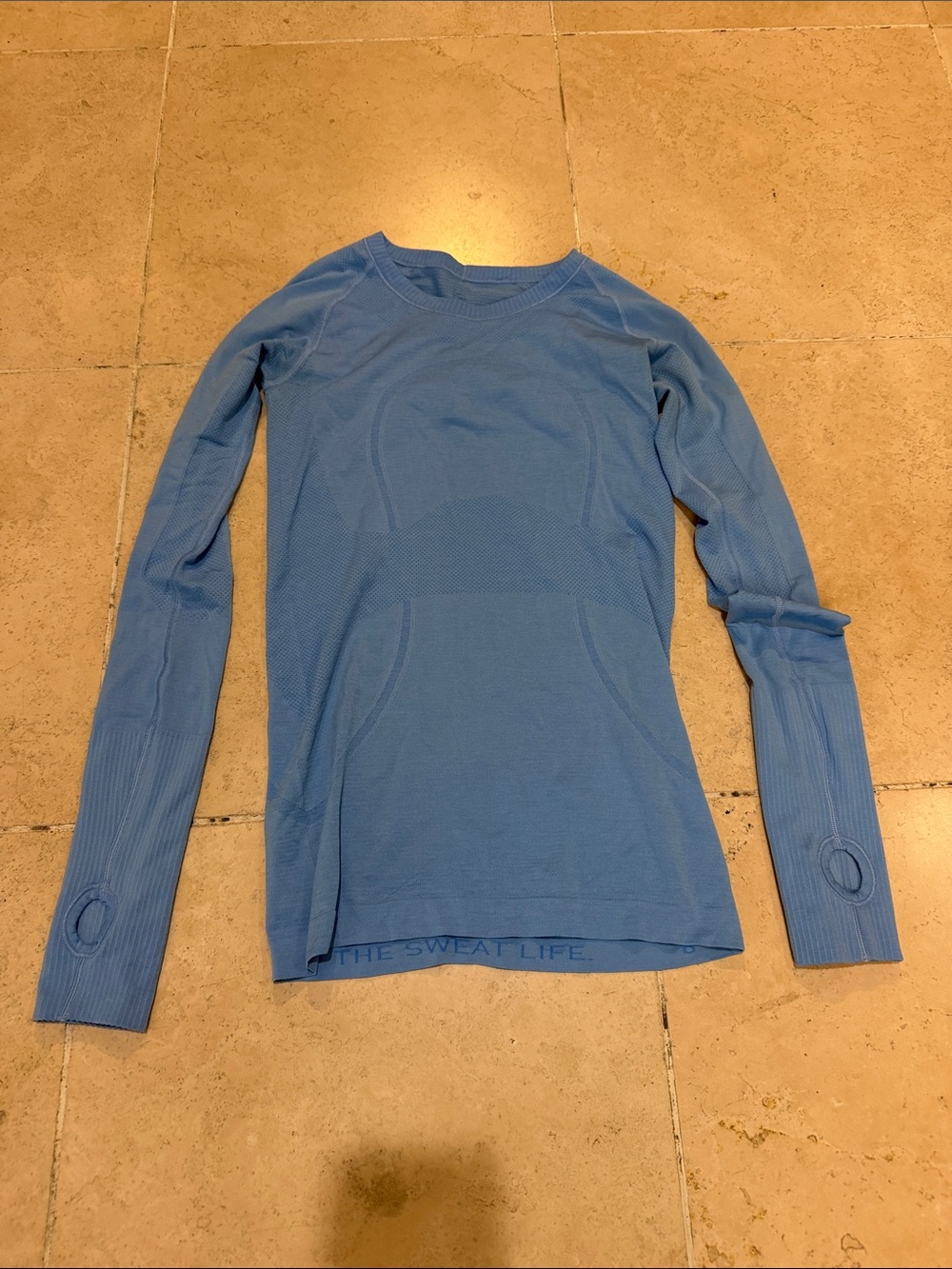 lululemon athletica Sky Blue Long-Sleeve Performance Top